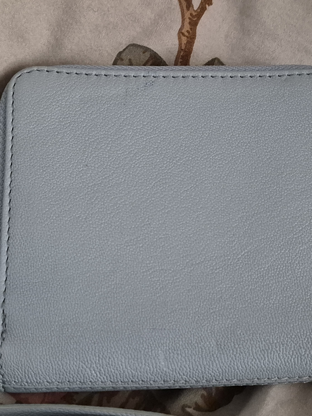 Margot New York Light Blue Leather Wristlet Wallet - Picture 2 of 3
